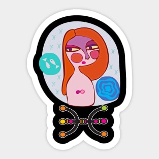 Pisces Zodiac Sign Sticker